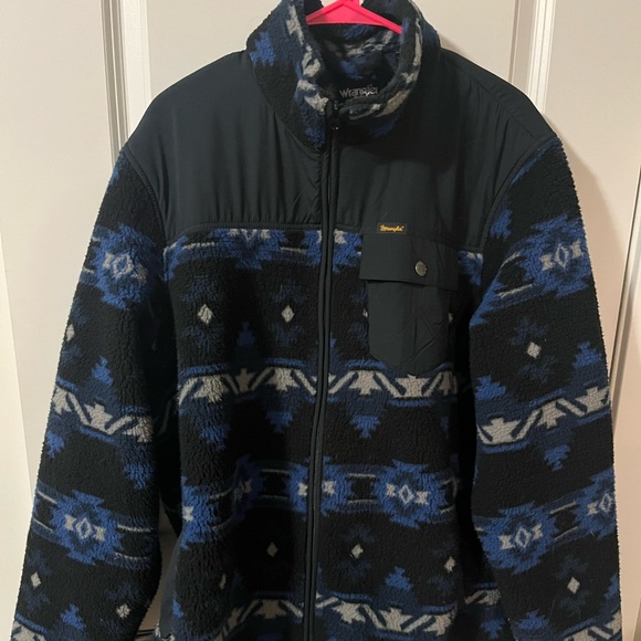 Woolrich Other - Wrangler l Black and Blue Fleece/sherpa  Jacket